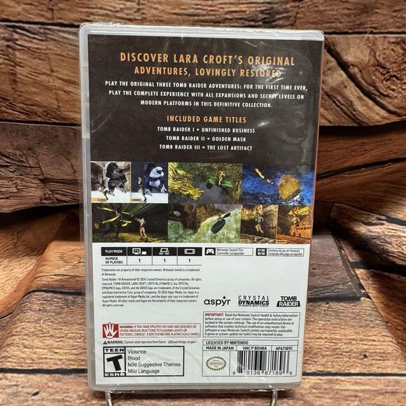 Tomb Raider I-III Remastered Starring Lara Croft Nintendo Switch Game New Sealed - Picture 2 of 6